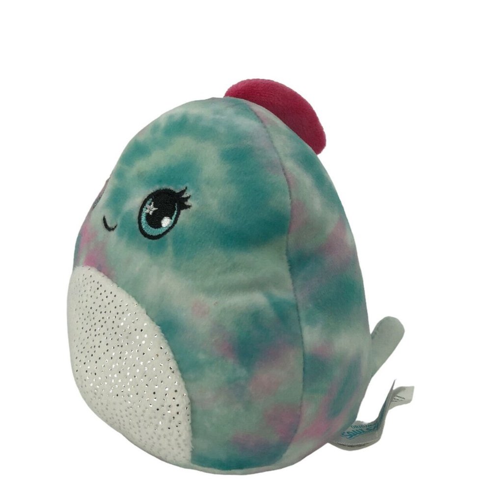 Squishmallow Coconut Scented Sparkly Tie Dye Gecko Mystery Squad 5”